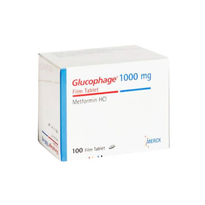 GLUCOPHAGE 1000 MG TAB METFORMIN 100 TABS MERCK